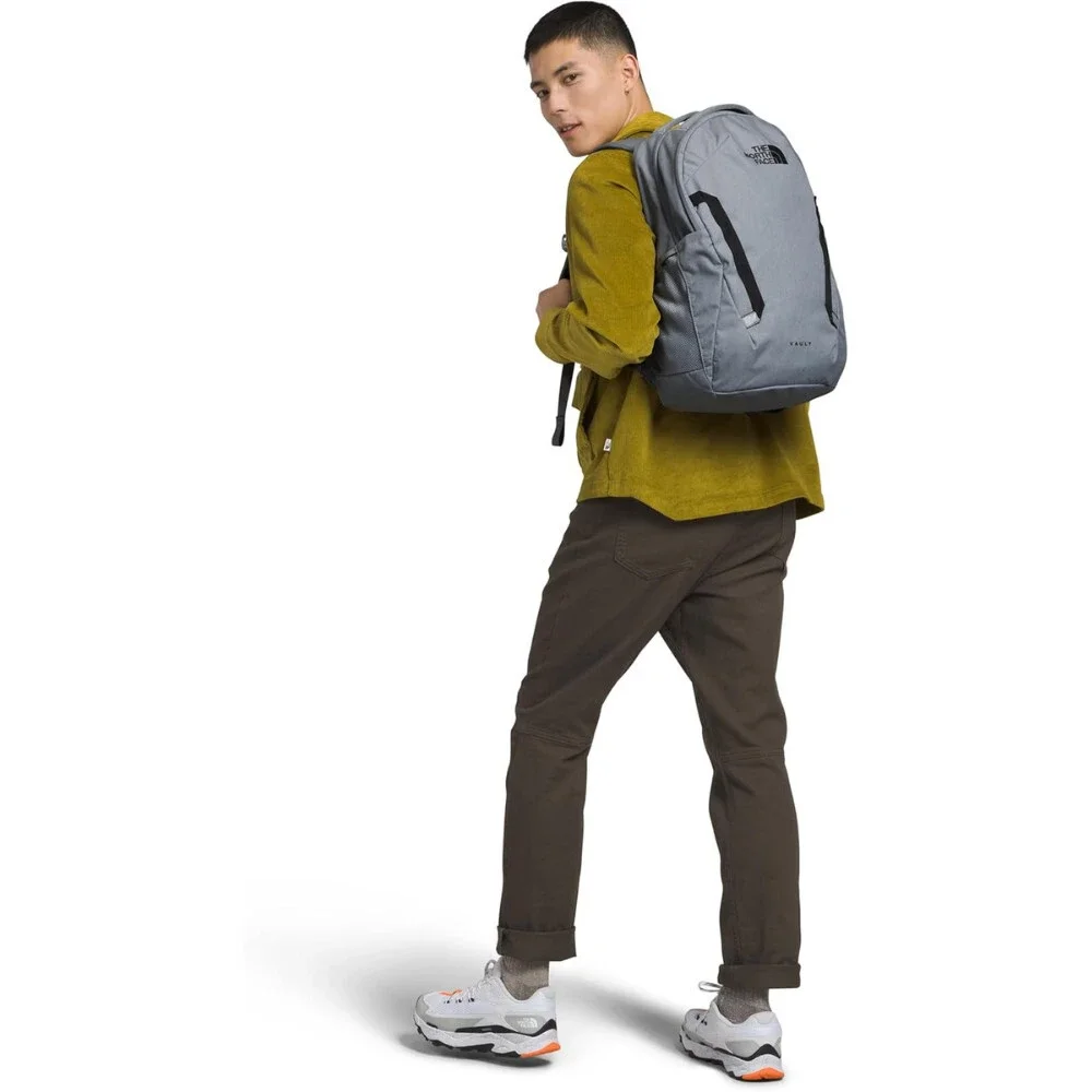 The North Face Vault Backpack Unisex Gray Shoulder Strap Laptop Sleeve Bag SGB56